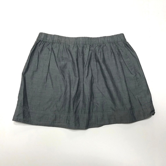 J. Crew Gray Elastic Mini Skirt - Picture 2 of 7